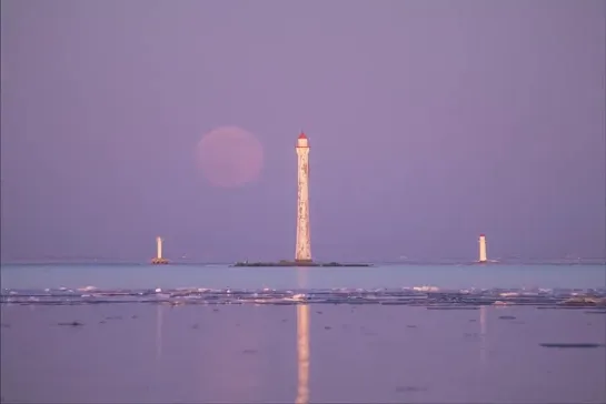 🌙 Кронштадт Петербург полнолуние 16.04.2022 | дамба, створный маяк Морского канала