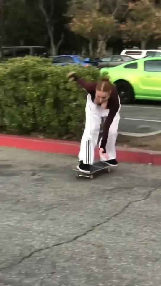 girl on a skateboard