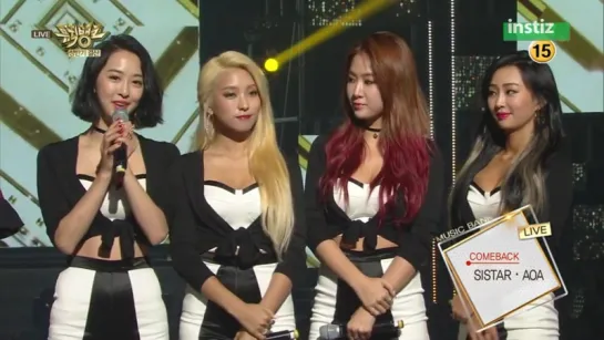 150626 Sistar & AOA - Interview @ Music Bank Half Year Special