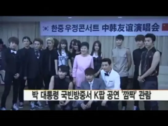 SNSD, 2PM, EXO, MBLAQ, Super Junior, SISTAR meeting South Korea's President Park Geun-Hye