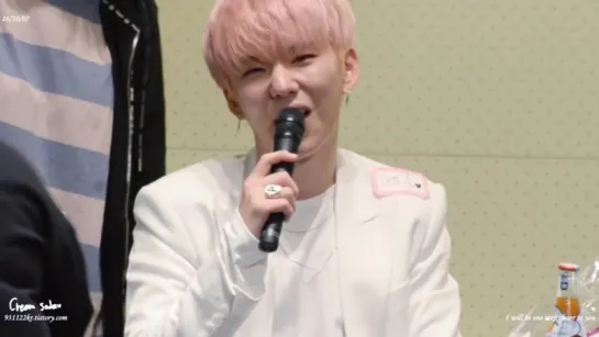 [FC|VK][07.10.2016] Monsta X Jongno Fansign (Kihyun)