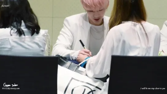 [FC|VK][07.10.2016] Monsta X Jongno Fansign (Kihyun)