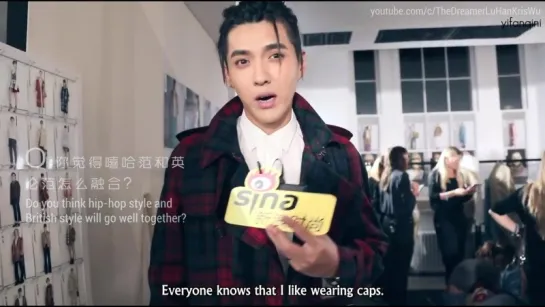 KRIS WU X Sina Fashion Interview - Burberry September 2017 Show