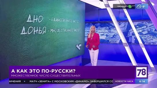 Рубрика "Как это по-русски" в "Полезном утре"