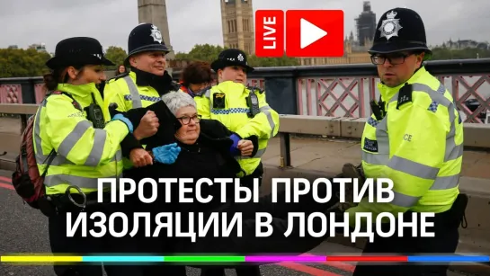 Протесты против изоляции из-за коронавируса. Прямая трансляция из Лондона