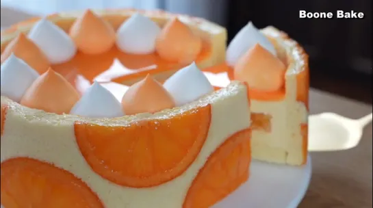 세상에 하나뿐인 오렌지케이크 🍊 _ The only Orange Cake in the world _ Cup measure _ Amazing c