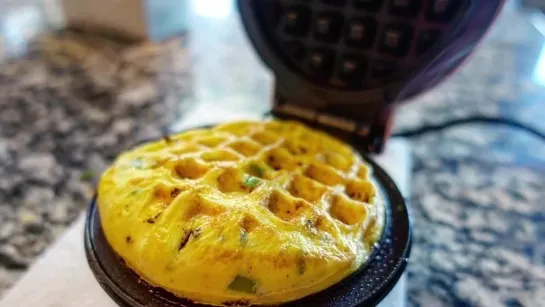 Egg Meets Waffle Iron 😱 _ How To Make Easy Omelette In Waffle Iron