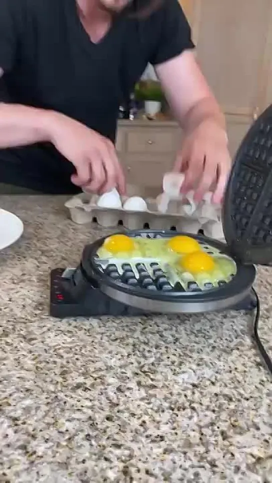 Eggs In Waffle Maker