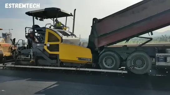 GERMANY VS CHINA ∥ Fastest Modern Road Construction Machines ∥Extreme Asphalt