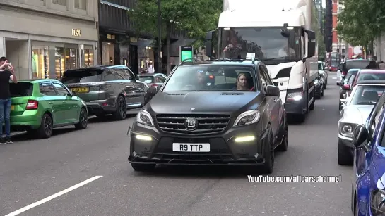 LOUD and BRUTAL BRABUS ML B63-750 Widestar terrorize London