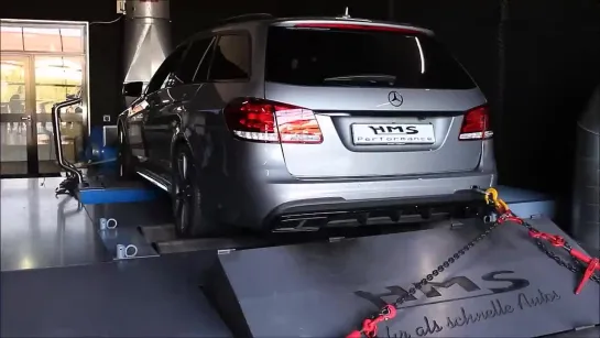 Mercedes Benz E 63s AMG mit HMS Performance Klappenabgasanlage