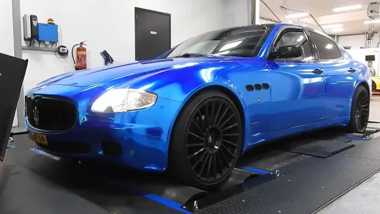 Tuning Maserati Quattroporte 4.2 V8 on dyno @ auto-chippen.nl Tilburg