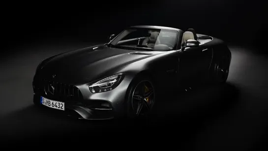 The new Mercedes-AMG GT C Roadster. Open-top driving performance. Trailer – Merc