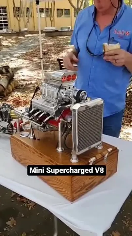 mini supercharged v8 engine