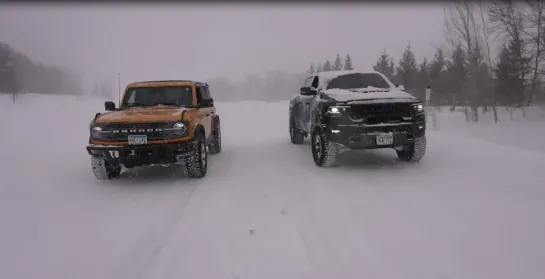 Bronco Embarrasses TRX in Snow Storm