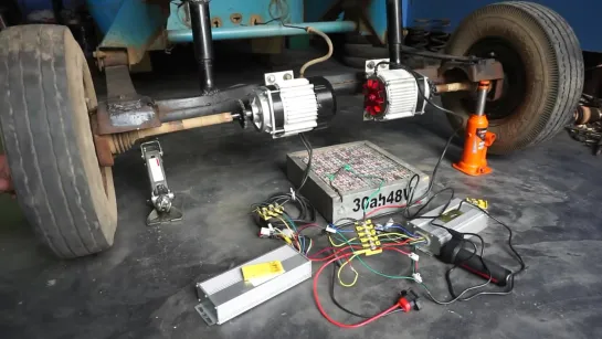 DIY Electric Powerful Truck - Used (Dual 2) Motor, See How To Make