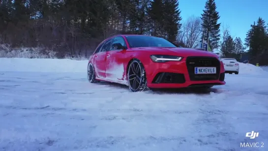 Audi RS6 snow drift (RS6,Snow,Drift)