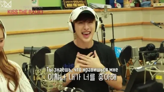 [Рус.саб][20.08.2015] Super Junior's Kiss The Radio - Kihyun and Wonho