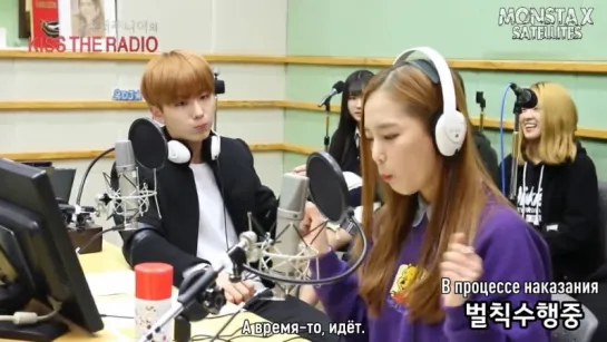 [RUS.SUB][12.11.2015] MONSTA X Sukira with CLC (Kihyun, Minhyuk)