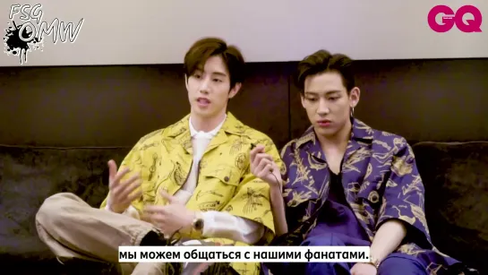 Интервью с Марком и Бэмом(GOT7) для GQThailand[русс.саб]