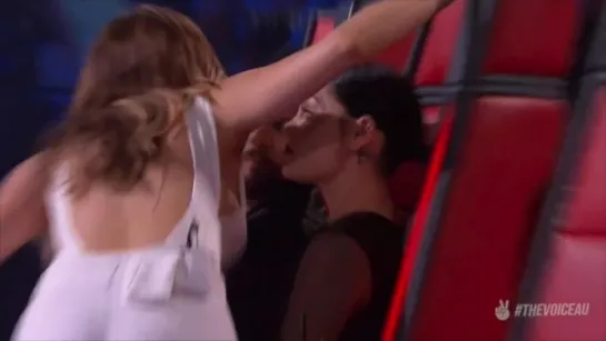 Well, that was only a little bit awkward… (The Voice Australia 2015)