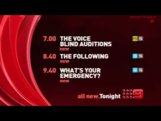 Channe Nine - The Voice Themed Lineup - 10 April 2013