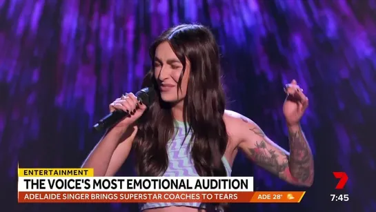 Sunrise: Singer brings The Voice coaches to tears with emotional audition