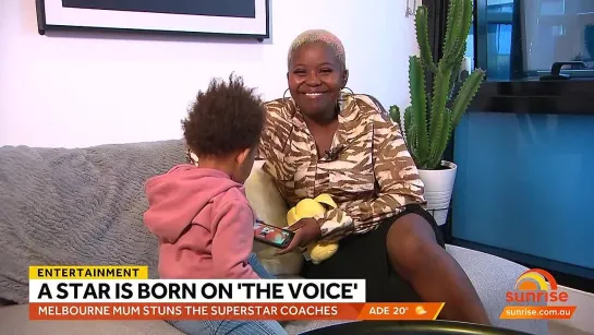 Sunrise: Thando Sikwila - A star is born on 'The Voice Australia'