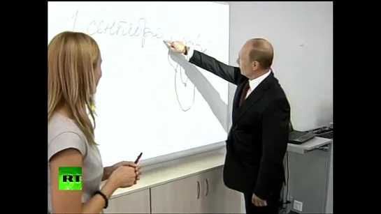 Путин нарисовал кота