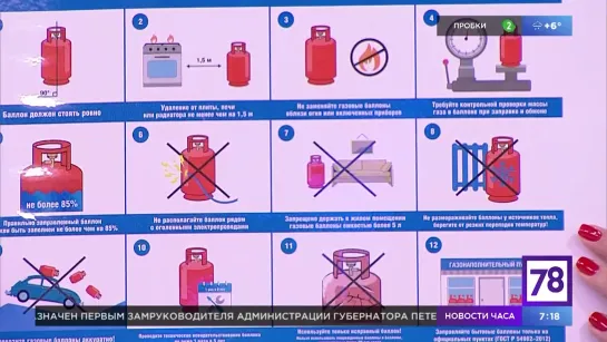 "Полезное утро" об обращении с газовыми баллонами