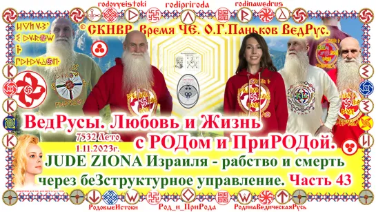 О.Г.Паньков ВедРус ВремяЧЕ с 1.11.2023. БеЗструктурное управление геноцид народов маньяками людоедами шизофрениками JUDE Израиля