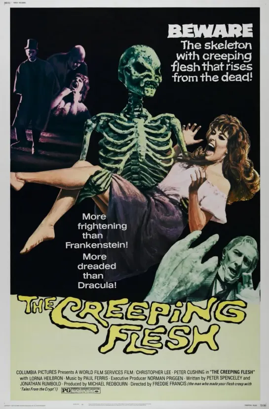 El .esqueleto.prehistorico/.The Creeping Flesh(1973) Esp , Cast.