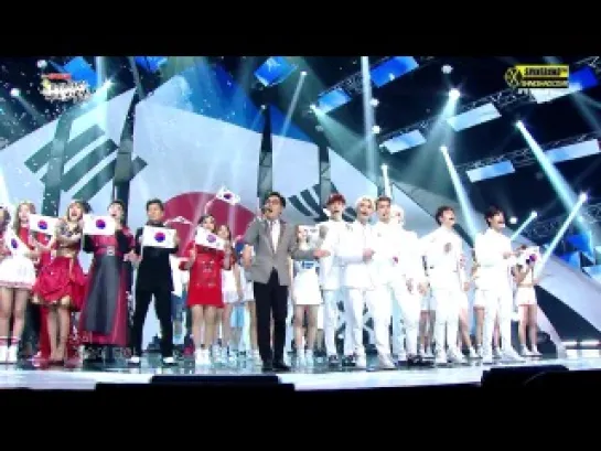 140528 EXO @ MBC World Cup Cheering Show 2014 Ending Stage