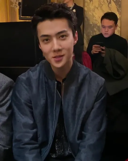 200117 Sehun @ Berluti Winter 2020 Paris Fashion Week show