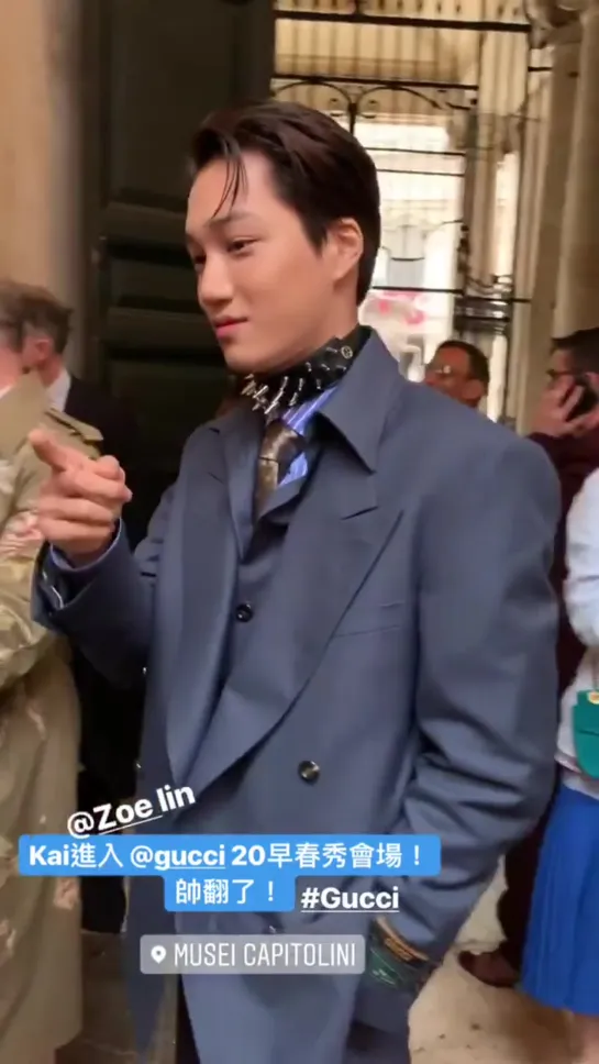 190528 Kai на Gucci Cruise 2020 Fashion Show  #EXO #EXOK #EXO_K #Kai #ItalyWelcomesKai #KAI_GUCCI20