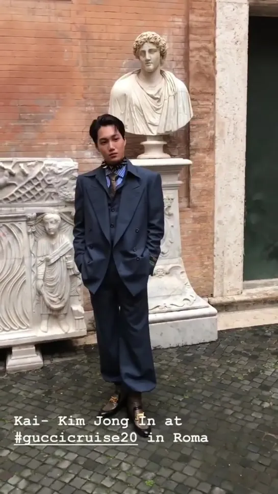 190528 Kai на Gucci Cruise 2020 Fashion Show