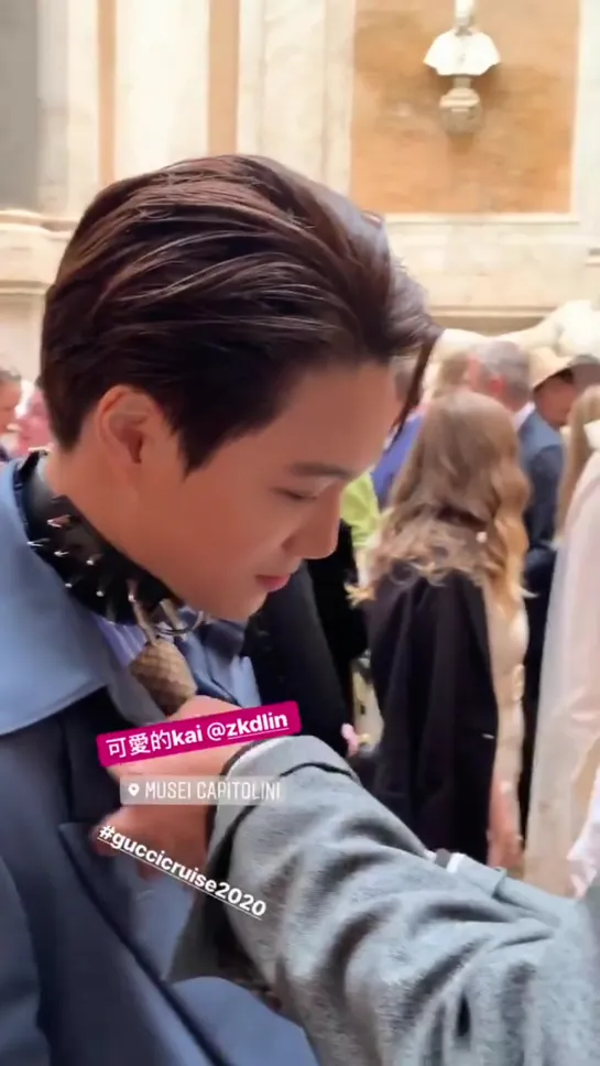 190528 Kai на Gucci Cruise 2020 Fashion Show