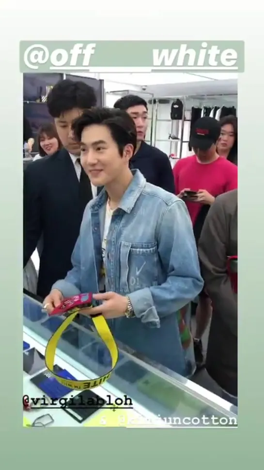 190524 Suho на OFF-WHITE Event with Virgil Abloh