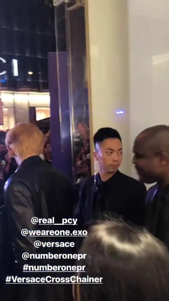 190426 Chanyeol @ Versace "Cross Chainer Sneakers" Event in Hong Kong