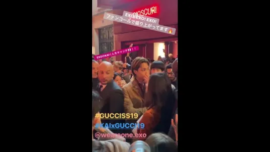 18092425 KAI на GUCCI 2019 SS Fashion Show