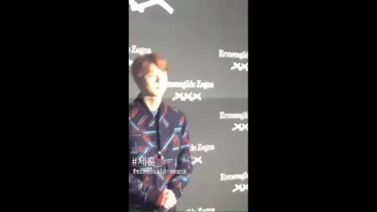 180920 Sehun на мероприятие Ermenegildo Zegna