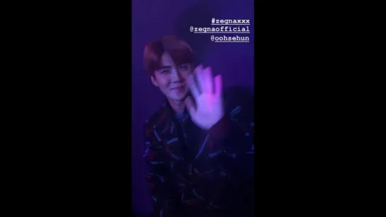 180920 Sehun на мероприятие Ermenegildo Zegna