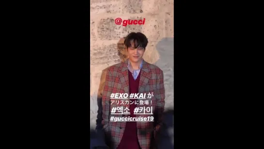 180531 Kai @ Gucci 2019 Cruise Collection