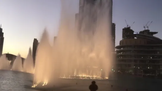 180116 EXO на Dubai Fountain Show