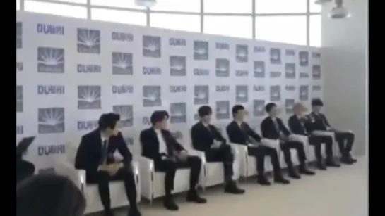 180116 EXO на press Conference Dubai