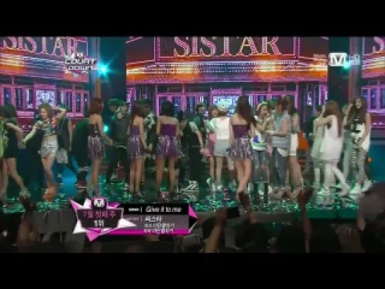 130704 Today winner is SISTAR (Encore) @ M! Countdown