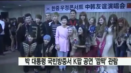 SNSD, 2PM, EXO, MBLAQ, Super Junior, SISTAR meeting South Korea's President Park Geun-Hye