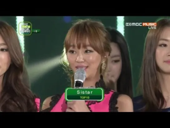 121214 2012 Melon Music Awards Top 10 Artists - Sistar