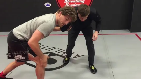 Ben Askren. Ankle Pick from Collar Tie