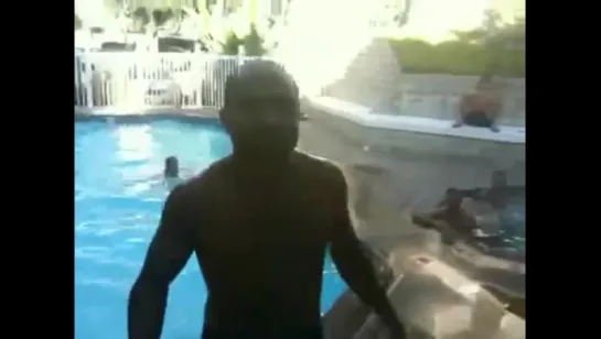 BJ Penn Jumps out of the Pool